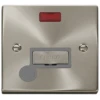 Click Deco Satin Chrome 13A Fused Connection Unit With Neon And Flex VPSC553GY