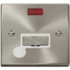 Click Deco Satin Chrome 13A Fused Connection Unit With Neon And Flex VPSC553WH