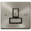 Click Deco Satin Chrome 13A Switched Spur VPSC751BK -RS Electrical Supplies Click Deco Satin Chrome 13A Switched Spur VPSC751BK Available from RS Electrical Supplies