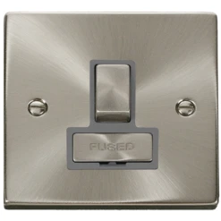 Click Deco Satin Chrome 13A Switched Spur VPSC751GY