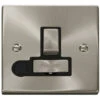 Click Deco Satin Chrome 13A Switched Spur With Flex VPSC551BK
