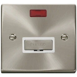 Click Deco Satin Chrome 13A Unswitched Spur Neon VPSC753WH