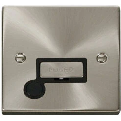 Click Deco Satin Chrome 13A Unswitched Spur With Flex VPSC550BK