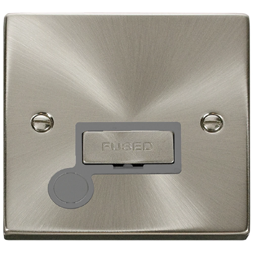 Click Deco Satin Chrome 13A Unswitched Spur With Flex VPSC550GY 3 Click Deco Satin Chrome 13A Unswitched Spur With Flex VPSC550GY