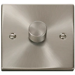 Click Deco Satin Chrome 1G LED Dimmer Switch VPSC161