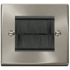 Click Deco Satin Chrome 2G Cable Brush Outlet VPSCBRUSHBK