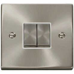 Click Deco Satin Chrome 2W & Intermediate Switch VPSC4125WH