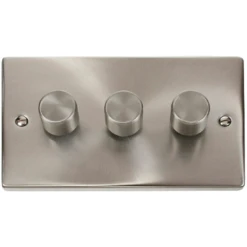 Click Deco Satin Chrome 3G LED Dimmer Switch VPSC163