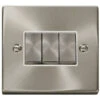 Click Deco Satin Chrome 3G Light Switch VPSC413WH -RS Electrical Supplies Click Deco Satin Chrome 3G Light Switch VPSC413WH Available from RS Electrical Supplies