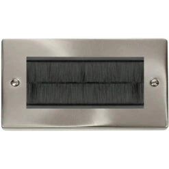 Click Deco Satin Chrome 4G Cable Brush Outlet VPSC4BRUSHBK