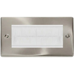 Click Deco Satin Chrome 4G Cable Brush Outlet VPSC4BRUSHWH