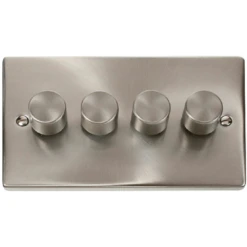 Click Deco Satin Chrome 4G LED Dimmer Switch VPSC164