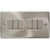 Click Deco Satin Chrome 6G Light Switch VPSC416WH -RS Electrical Supplies Click Deco Satin Chrome 6G Light Switch VPSC416WH Available from RS Electrical Supplies