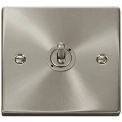 Click Deco Satin Chrome Intermediate Toggle Switch VPSC425