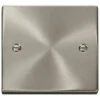 Click Deco Satin Chrome Single Blank Plate VPSC060