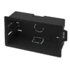 Click Essential Deep Dry Lining Box Black 47mm Double Pattress WA107PBK -RS Electrical Supplies Click Essential Deep Dry Lining Box Black 47mm double pattress WA107PBK