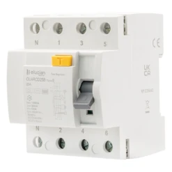 Elucian 3 Phase 4 Pole Bi-Directional 25A 30mA RCCB (Type B) CU4RCD25B