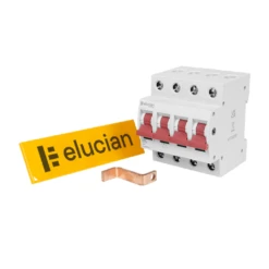 Elucian 3 Phase 4 Pole 125A Main Switch Kit For 4 And 6 Way Boards TPMS4125KS