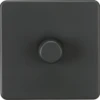 Knightsbridge Screwless Anthracite 1G Dimmer Switch SF2191AT -RS Electrical Supplies Knightsbridge Screwless Anthracite 1G Dimmer Switch SF2191AT Available from RS Electrical Supplies