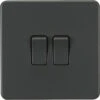 Knightsbridge Screwless Anthracite 2W & Intermediate Light Switch SF2012AT 2 Knightsbridge Screwless Anthracite 2W & Intermediate Light Switch SF2012AT -RS Electrical Supplies Knightsbridge Screwless Anthracite 2W Intermediate Light Switch SF2012AT Available from RS Electrical Supplies