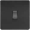 Knightsbridge Screwless Matt Black Intermediate Light Switch SF1200MBB 2 Knightsbridge Screwless Matt Black Intermediate Light Switch SF1200MBB -RS Electrical Supplies Knightsbridge Screwless Matt Black Intermediate Light Switch SF1200MBB Available from RS Electrical Supplies