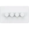 Knightsbridge Screwless Matt White 4G Dimmer Switch SF2194MW -RS Electrical Supplies Knightsbridge Screwless Matt White 4G Dimmer Switch SF2194MW Available from RS Electrical Supplies
