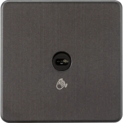 Knightsbridge Screwless Smoked Bronze 1G 1W Touchless Switch SFTS1SB