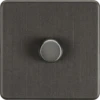 Knightsbridge Screwless Smoked Bronze 1G Dimmer Switch SF2191SB -RS Electrical Supplies Knightsbridge Screwless Smoked Bronze 1G Dimmer Switch SF2191SB Available from RS Electrical Supplies