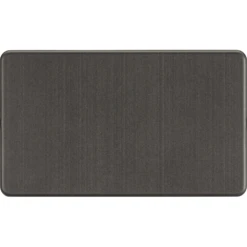 Knightsbridge Screwless Smoked Bronze Double Blank Plate SF8360SB