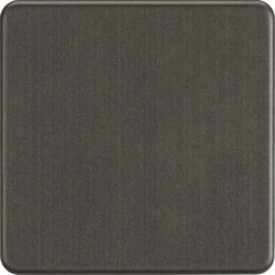 Knightsbridge Screwless Smoked Bronze Single Blank Plate SF8350SB