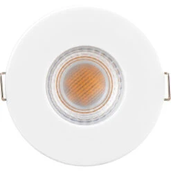 RS Electrical Supplies -RS Electrical Supplies Luceco F Type Essence Flat Fire Rated Downlight Warm White EFTF5W30 bezel
