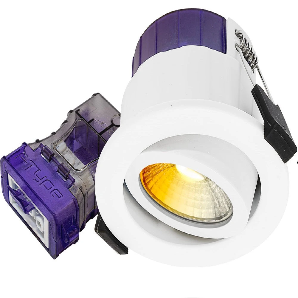 Luceco FType Ultra Adjustable Fire Rated Downlight Dim-2-Warm UTA6WD2W 3 Luceco FType Ultra Adjustable Fire Rated Downlight Dim-2-Warm UTA6WD2W