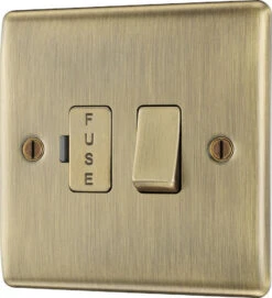 BG Nexus Metal Antique Brass 13A Switched Spur NAB50 -RS Electrical Supplies Nexus Metal Antique Brass 13A Switched Spur NAB50 Right Available From RS Electrical Supplies