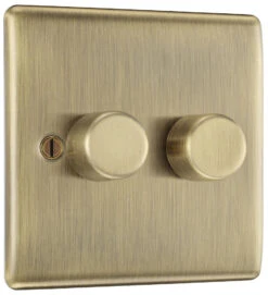 BG Nexus Metal Antique Brass 2G Dimmer Switch NAB82 7 BG Nexus Metal Antique Brass 2G Dimmer Switch NAB82 -RS Electrical Supplies Nexus Metal Antique Brass Dimmer Switch 2G NAB82 Left Available From RS Electrical Supplies