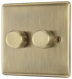 BG Nexus Metal Antique Brass 2G Dimmer Switch NAB82 8 BG Nexus Metal Antique Brass 2G Dimmer Switch NAB82 -RS Electrical Supplies Nexus Metal Antique Brass Dimmer Switch 2G NAB82 Right Available From RS Electrical Supplies