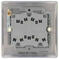 BG Nexus Metal Antique Brass 3G 2W Light Switch NAB43 -RS Electrical Supplies Nexus Metal Antique Brass Light Switch 3G NAB43 Back Available From RS Electrical Supplies