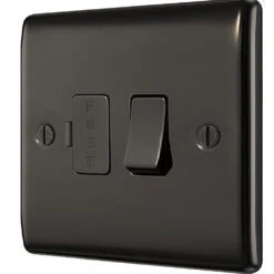 BG Nexus Metal Black Nickel 13A Switched Spur NBN50 -RS Electrical Supplies Nexus Metal Black Nickel 13A Switched Spur NBN50 Available From RS Electrical right