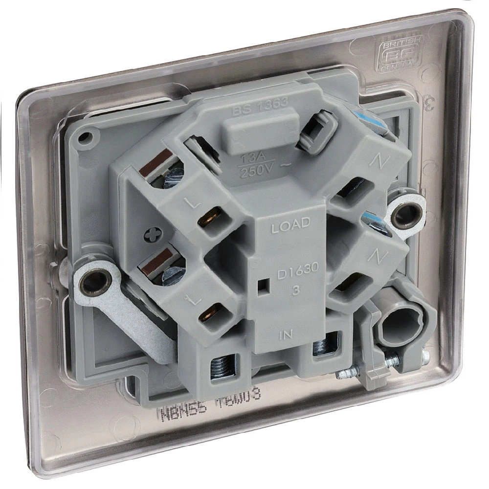 BG Nexus Metal Black Nickel 13A Unswitched Spur With Flex NBN55 6 BG Nexus Metal Black Nickel 13A Unswitched Spur With Flex NBN55 - Image 4