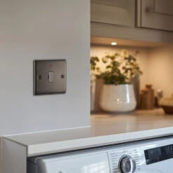 BG Nexus Metal Black Nickel 13A Unswitched Spur NBN54 12 BG Nexus Metal Black Nickel 13A Unswitched Spur NBN54 -RS Electrical Supplies Nexus Metal Black Nickel 13A Unswitched Spur NBN54 Available From RS Electrical wall