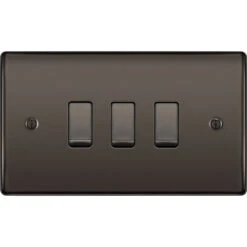 BG Nexus Metal Black Nickel 3G Intermediate Combination Switch