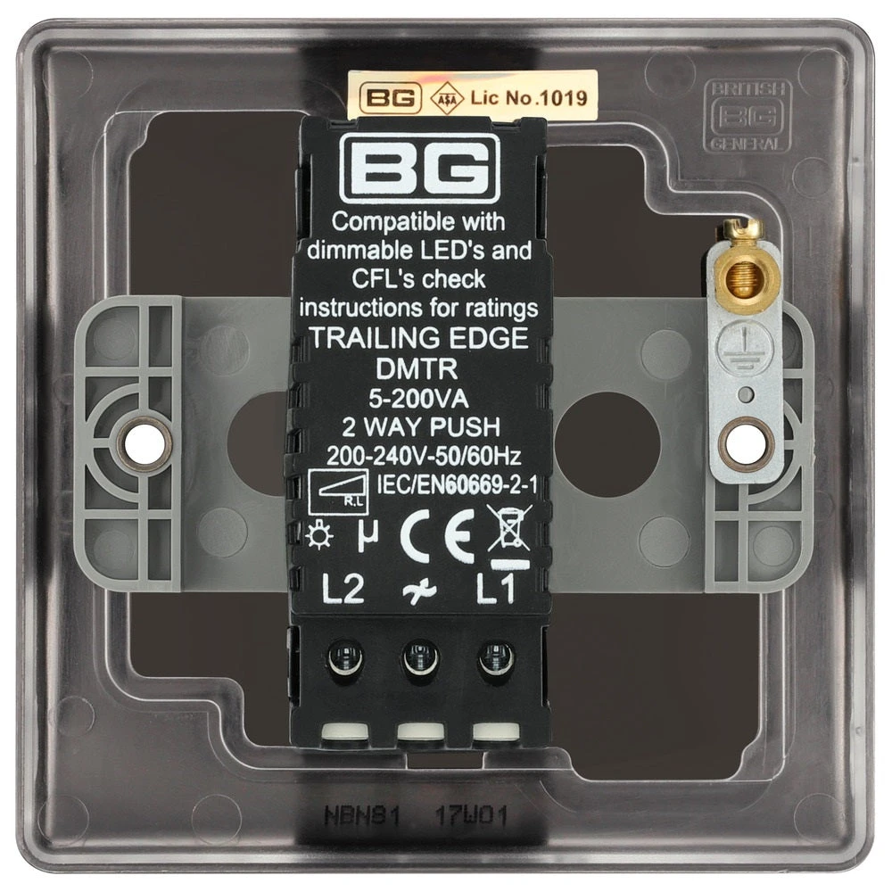 BG Nexus Metal Black Nickel 1G Dimmer Switch NBN81 5 BG Nexus Metal Black Nickel 1G Dimmer Switch NBN81 - Image 3