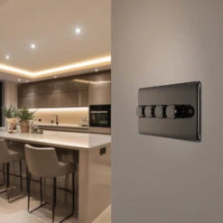 BG Nexus Metal Black Nickel 4G Dimmer Switch NBN84 13 BG Nexus Metal Black Nickel 4G Dimmer Switch NBN84 -RS Electrical Supplies Nexus Metal Black Nickel Dimmer Switch 4G NBN84 Available From RS Electrical kitchen