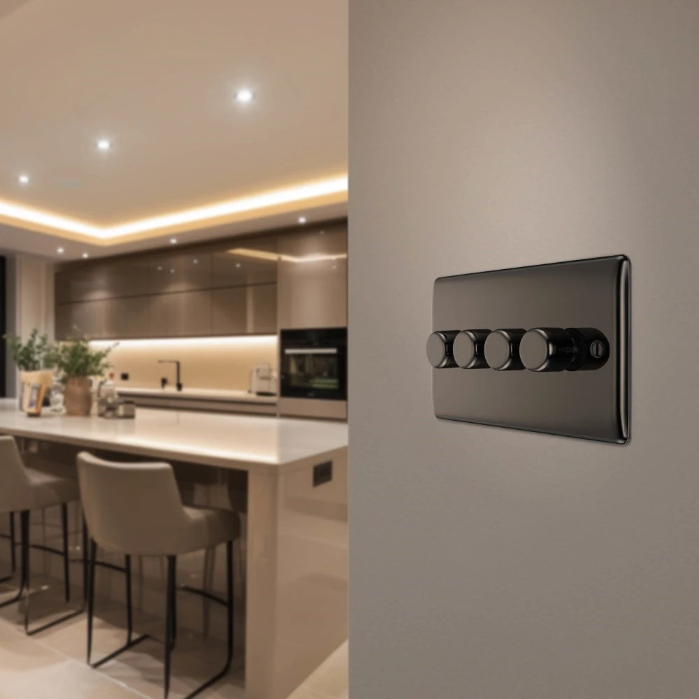 BG Nexus Metal Black Nickel 4G Dimmer Switch NBN84 8 BG Nexus Metal Black Nickel 4G Dimmer Switch NBN84 - Image 6