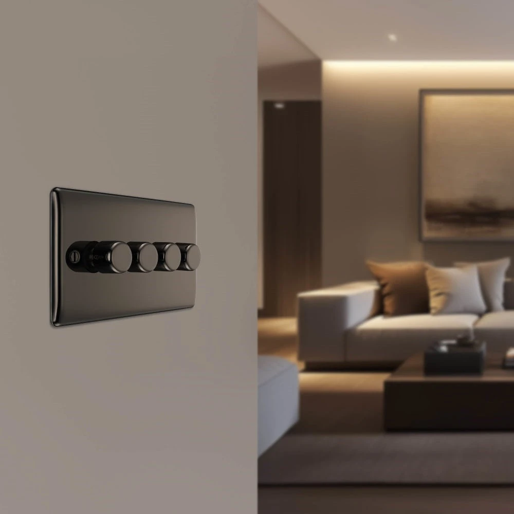 BG Nexus Metal Black Nickel 4G Dimmer Switch NBN84 7 BG Nexus Metal Black Nickel 4G Dimmer Switch NBN84 - Image 5