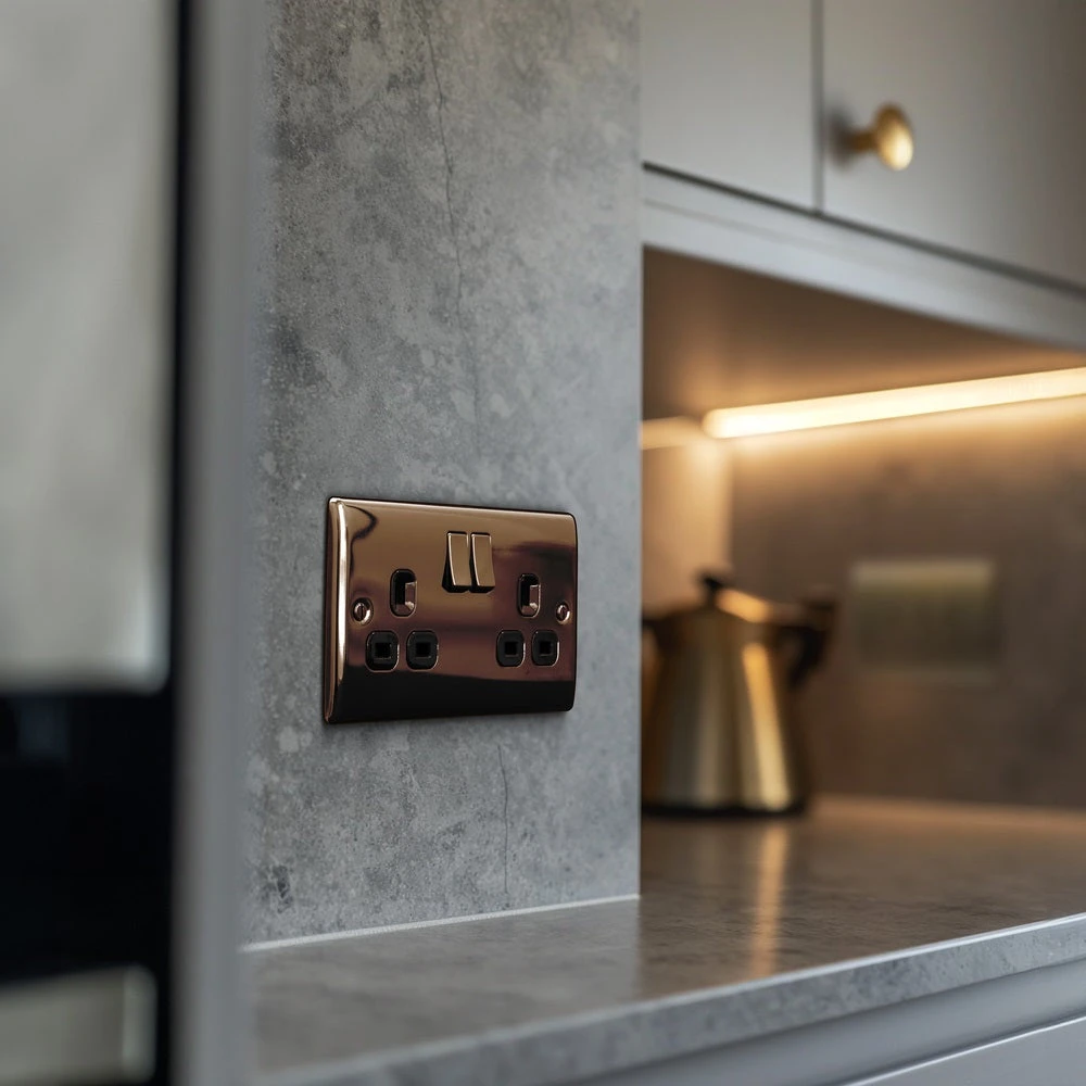 BG Nexus Metal Black Nickel 13A Double Socket NBN22B 7 BG Nexus Metal Black Nickel 13A Double Socket NBN22B - Image 5