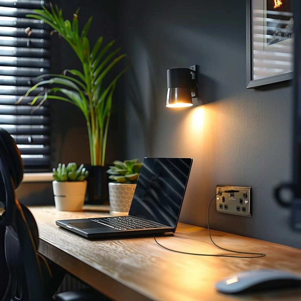 BG Nexus Metal Black Nickel 13A Double USB Socket With 45W A+C Ports NBN22UAC45B 7 BG Nexus Metal Black Nickel 13A Double USB Socket With 45W A+C Ports NBN22UAC45B - Image 5