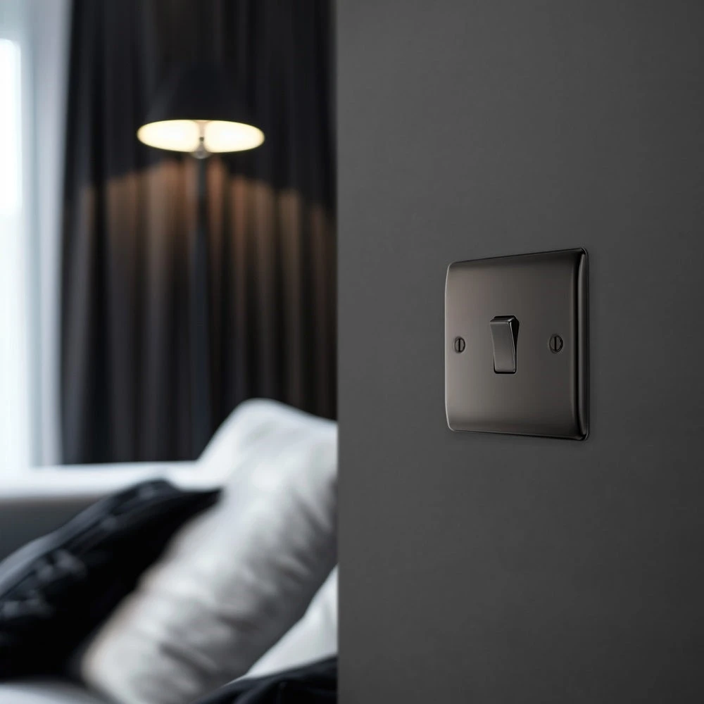 BG Nexus Metal Black Nickel Intermediate Light Switch NBN13 7 BG Nexus Metal Black Nickel Intermediate Light Switch NBN13 - Image 5