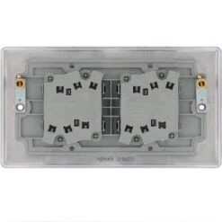 BG Nexus Metal Black Nickel 4G 2W Light Switch NBN44 -RS Electrical Supplies Nexus Metal Black Nickel Light Switch 4G NBN44 Available From RS Electrical back