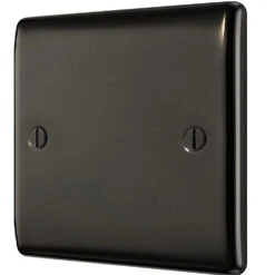 BG Nexus Metal Black Nickel Single Blank Plate NBN94 9 BG Nexus Metal Black Nickel Single Blank Plate NBN94 -RS Electrical Supplies Nexus Metal Black Nickel Single Blank Plate NBN94 Available From RS Electrical right