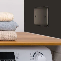 BG Nexus Metal Black Nickel Single Blank Plate NBN94 11 BG Nexus Metal Black Nickel Single Blank Plate NBN94 -RS Electrical Supplies Nexus Metal Black Nickel Single Blank Plate NBN94 Available From RS Electrical wall